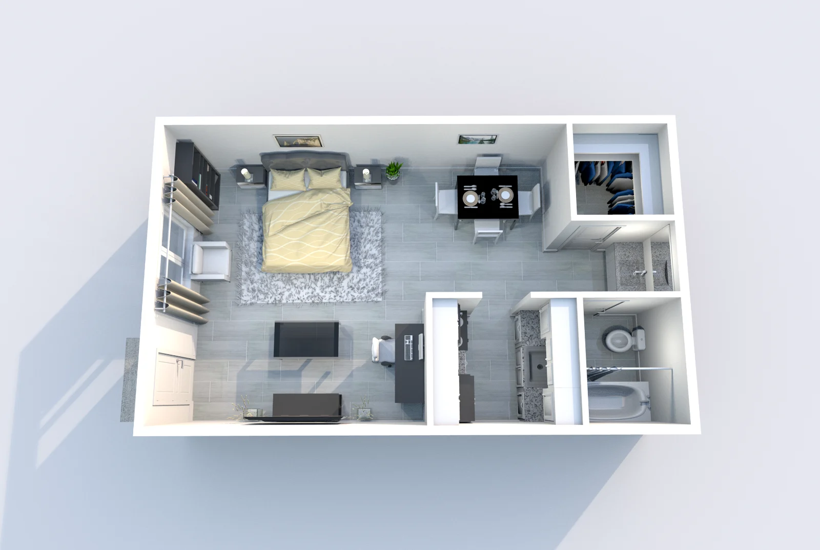 Providence at Baytown — floor plan, Studio · 1 bath · 450 sq ft